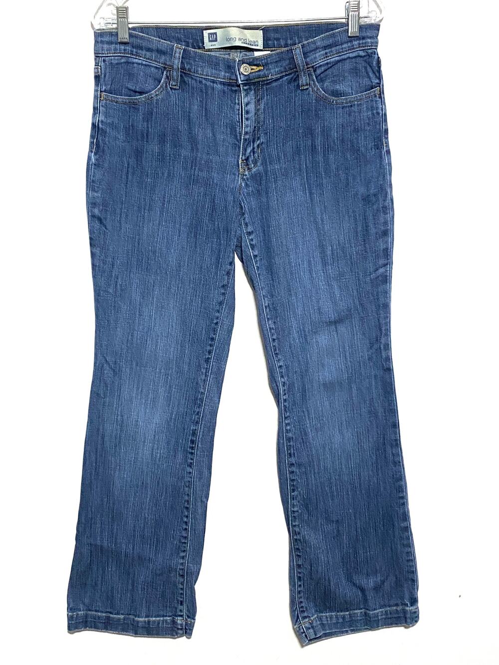 VTG Gap Long And Lean Jeans Womens 8R Stretch Y2K 2008 Capsule Classic Bootcut